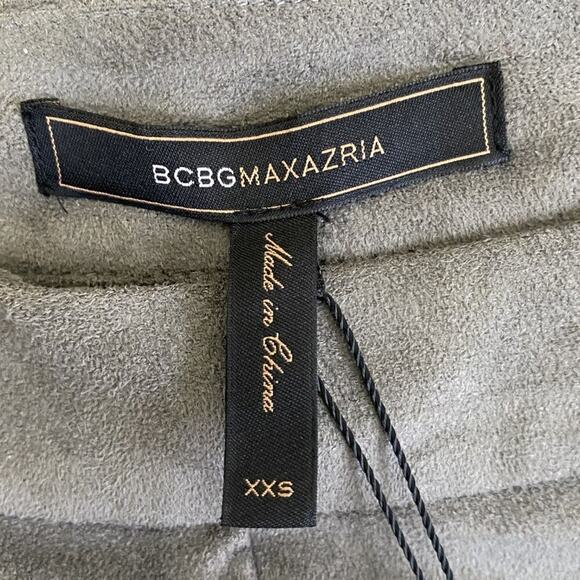 NWT BCBGMazAzria Paloma Faux Suede Leggings Womens XXS High Rise Equestrian Boho - Picture 6 of 8